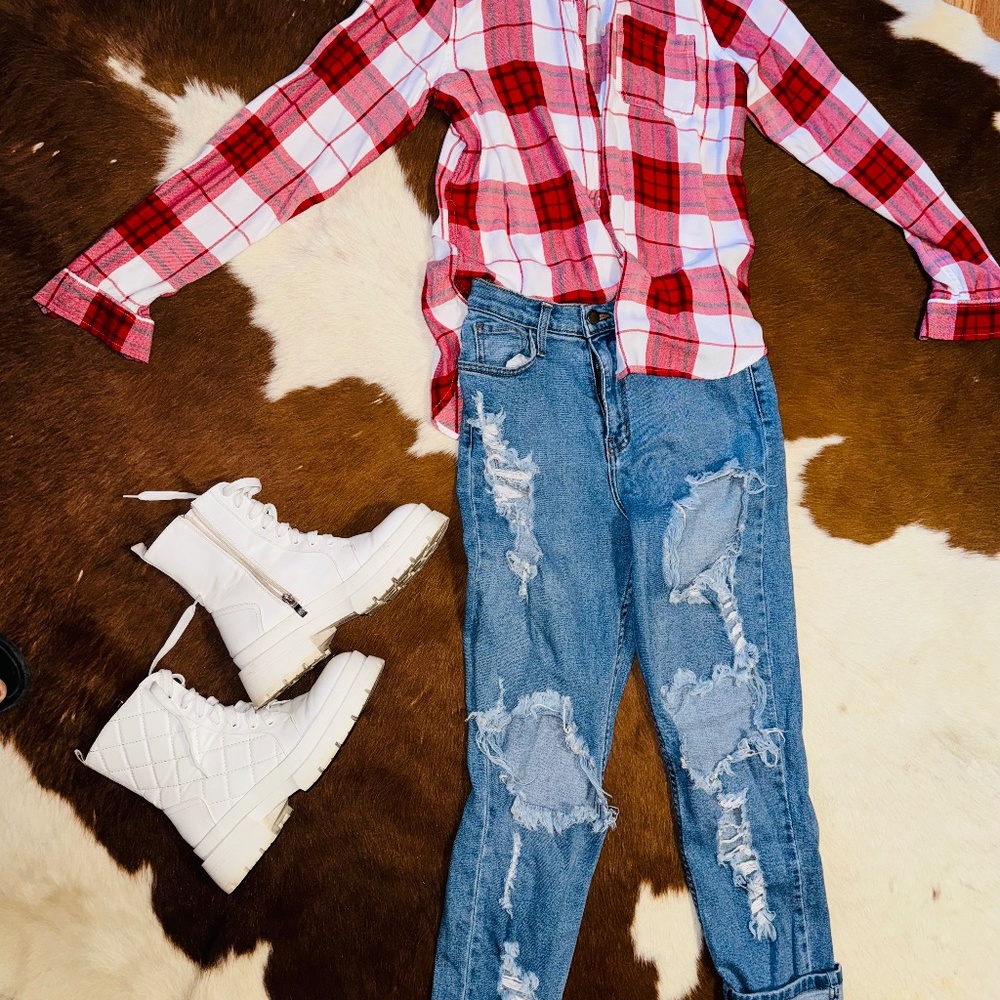 Flanels small jeans size 5 stretch